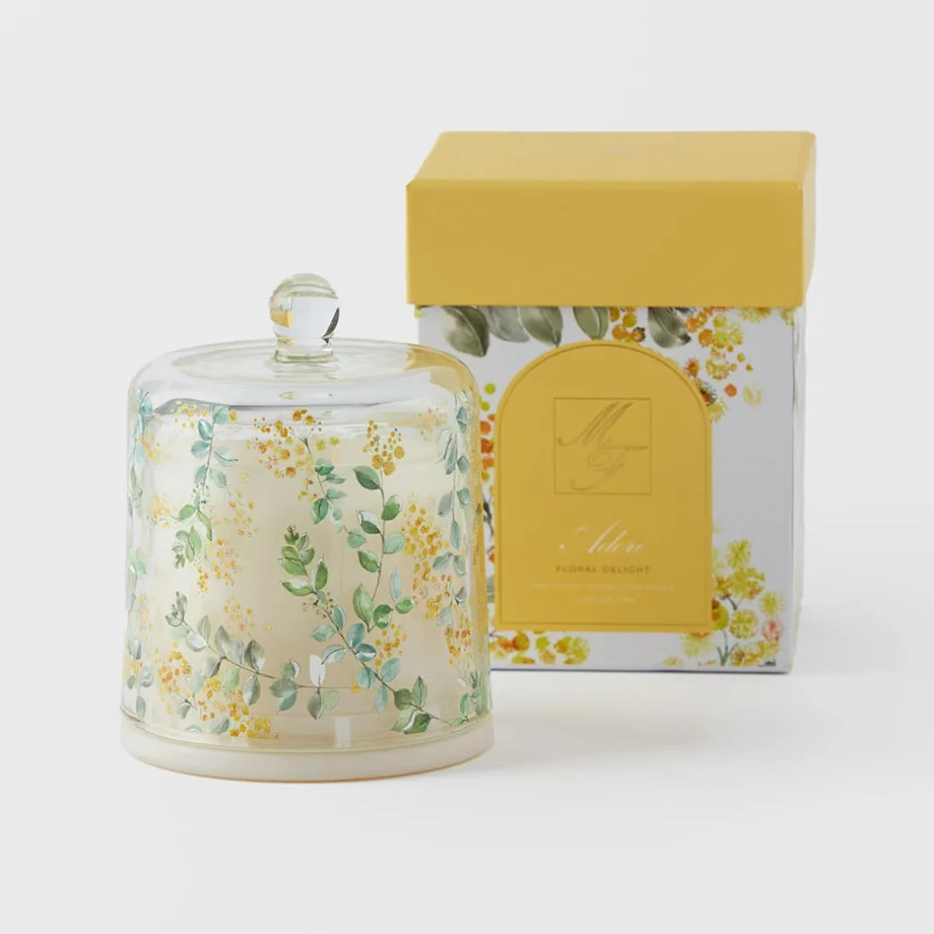 Adore Scented Candle Cloche - Floral Delight