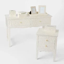 Alice Inlay 2 Drawer Console Table