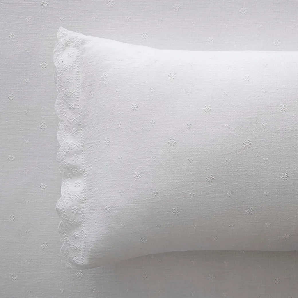 Alina Quilt Cover - White