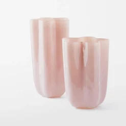 Amara Glass Vase Small - Milky Pink