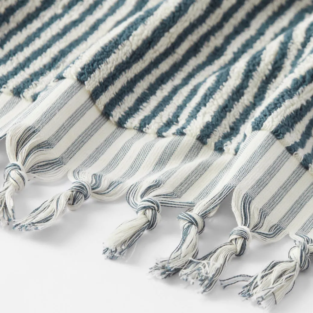 Ama Stripe Towel - Olive Green