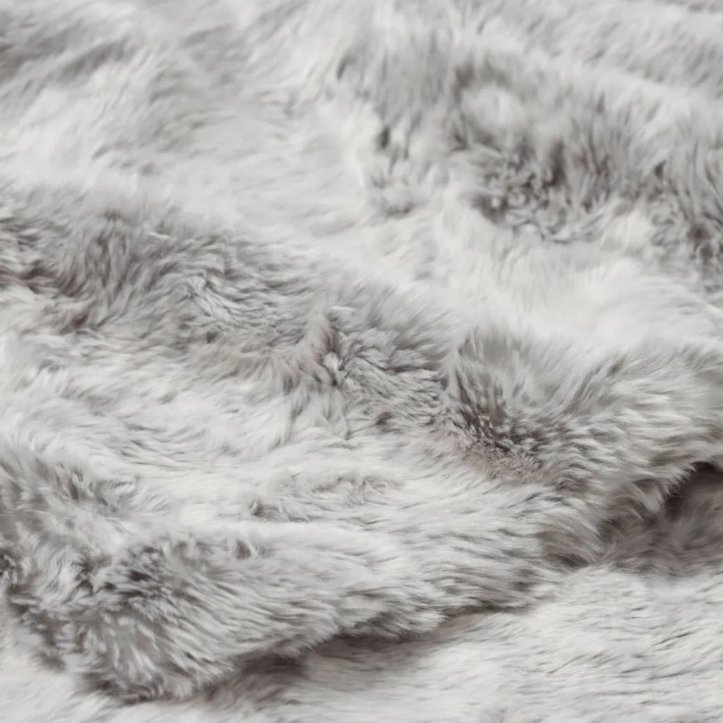 Arctic Faux Fur Throw - Possum
