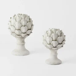 Artichoke Sculpture Small - Antique White