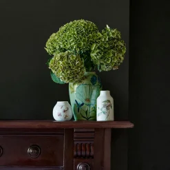 Autumn Leaf Ceramic Squat Vase
