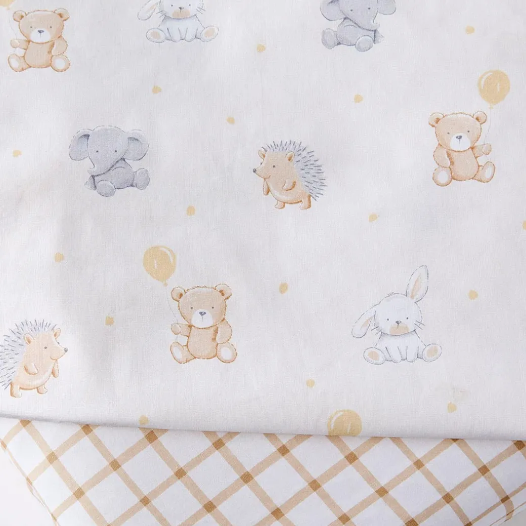 Baby Animals Fitted Cot Sheet