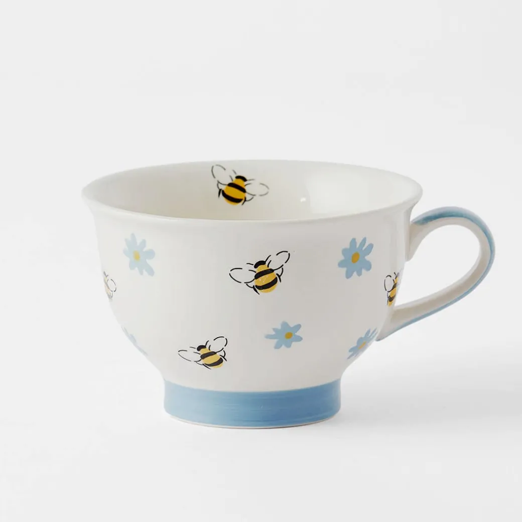 Bee Time Pedestal Tea Cup