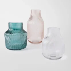 Bennett Ribbed Glass Vase Medium