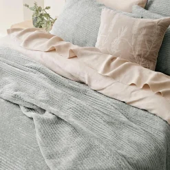 Blake Coverlet - Smoke Blue