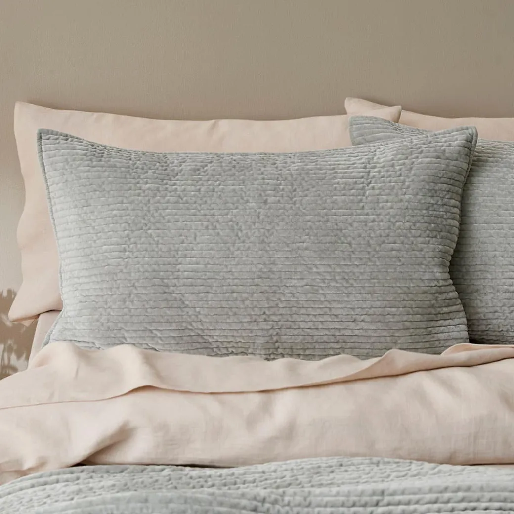 Blake Coverlet - Smoke Blue