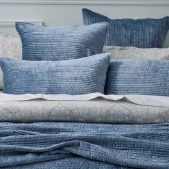 Blake Coverlet - Smoke Blue