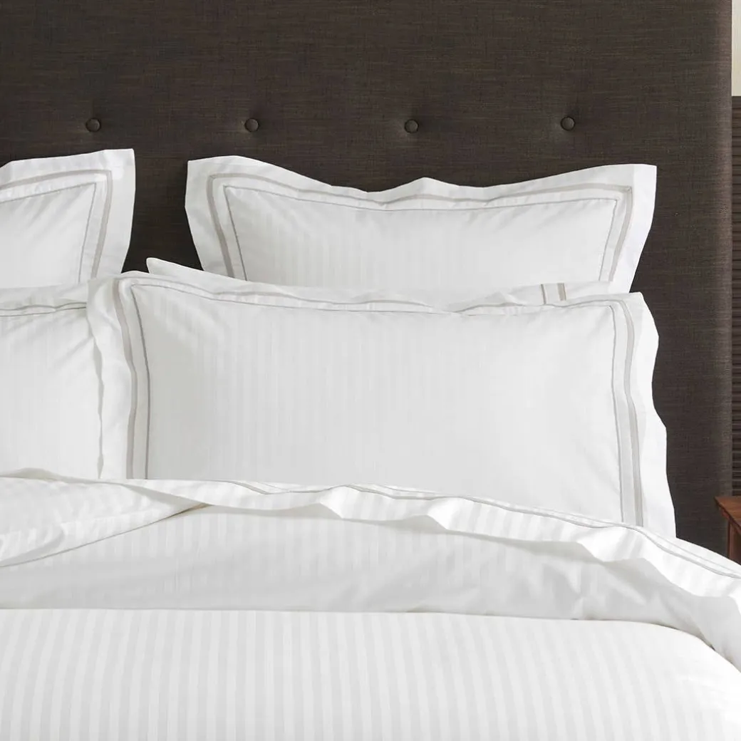 Cambridge 800TC Egyptian Cotton Quilt Cover - White Silver