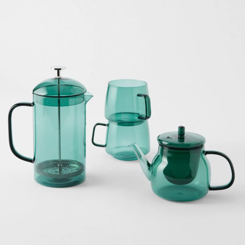 Carson Glass Tea Pot - Green