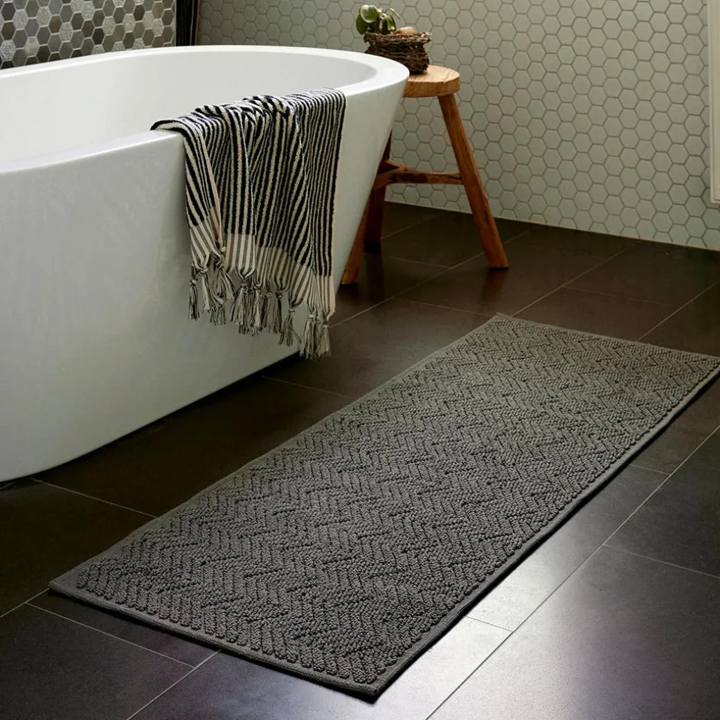 Chevron Bath Runner - Natural