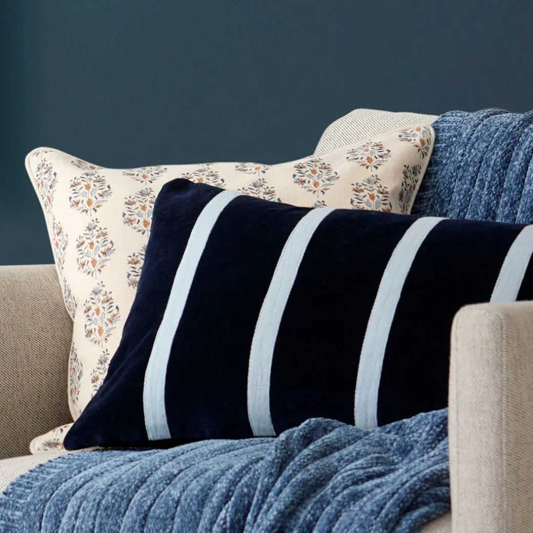 Claude Velvet Cushion - Burgundy