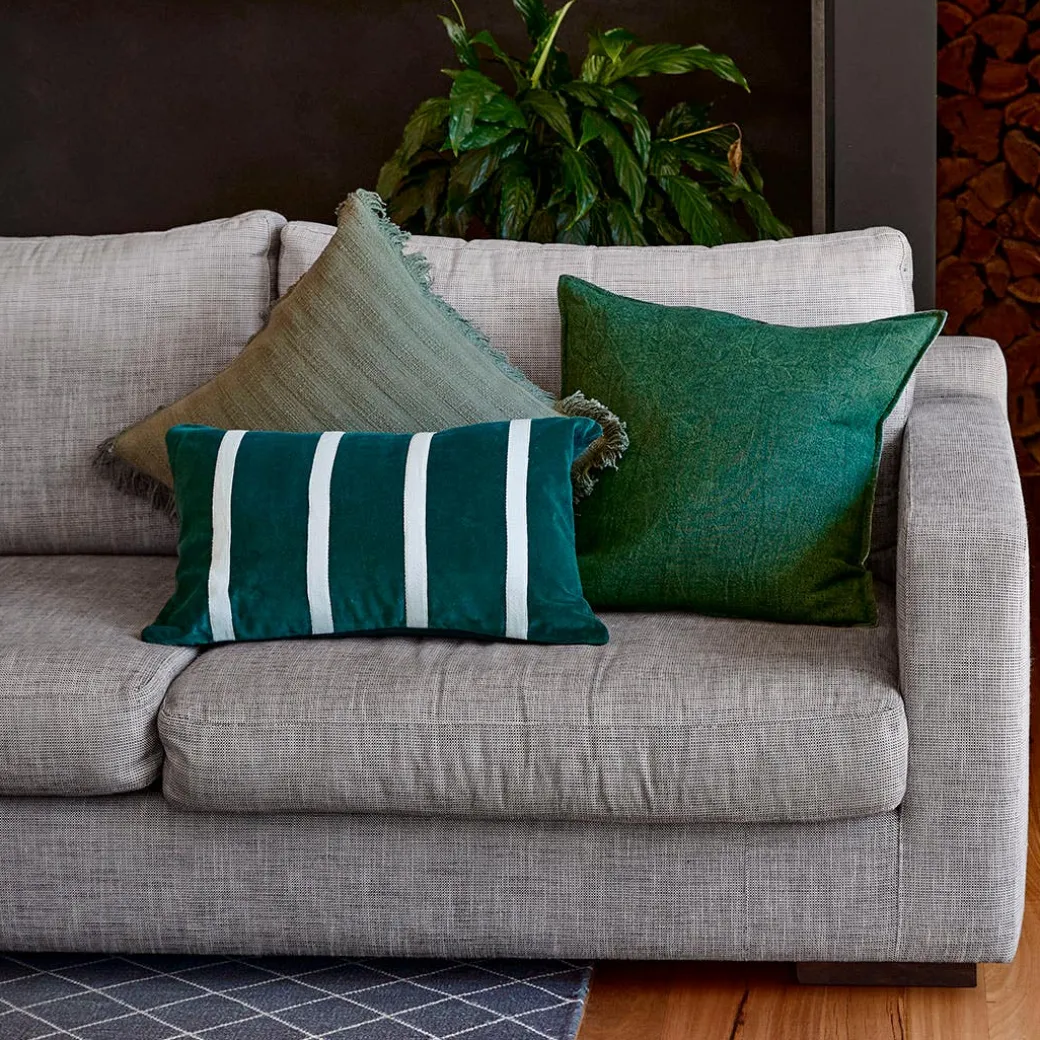 Claude Velvet Cushion - Burgundy