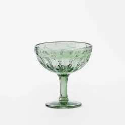 Cosette Glass Drinkware - Green
