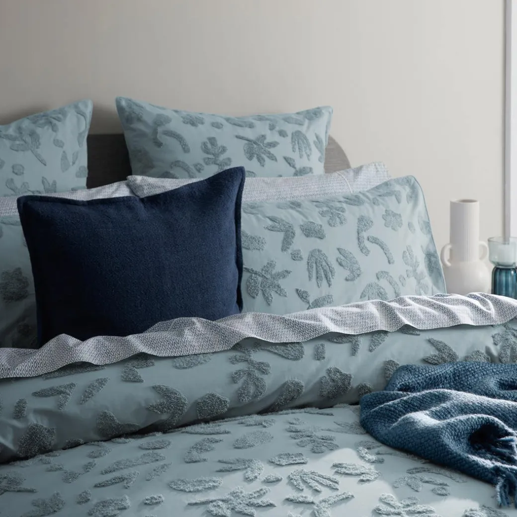 Danica Quilt Cover - Smoke Blue