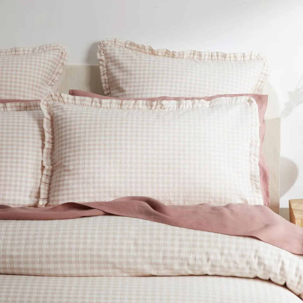 Eliza Quilt Cover - Blush