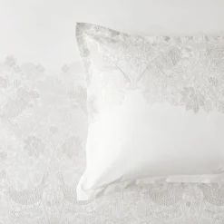 Embroidered Strawberry Thief Quilt Cover
