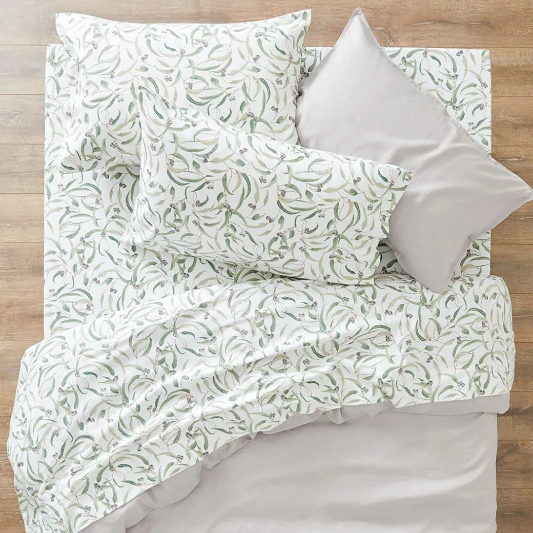 Eucalyptus Flannelette Sheet Set