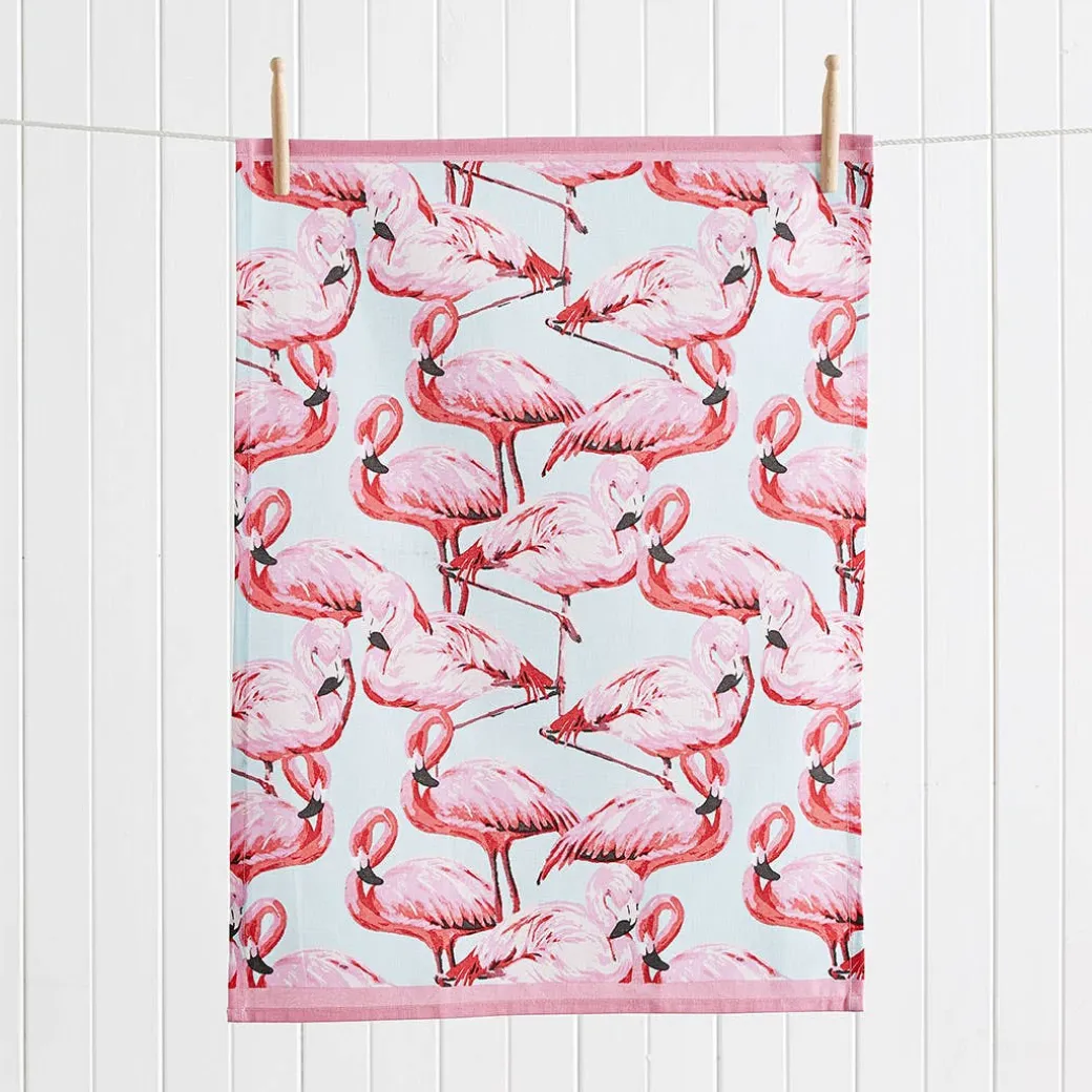 Flamingo Tea Towel