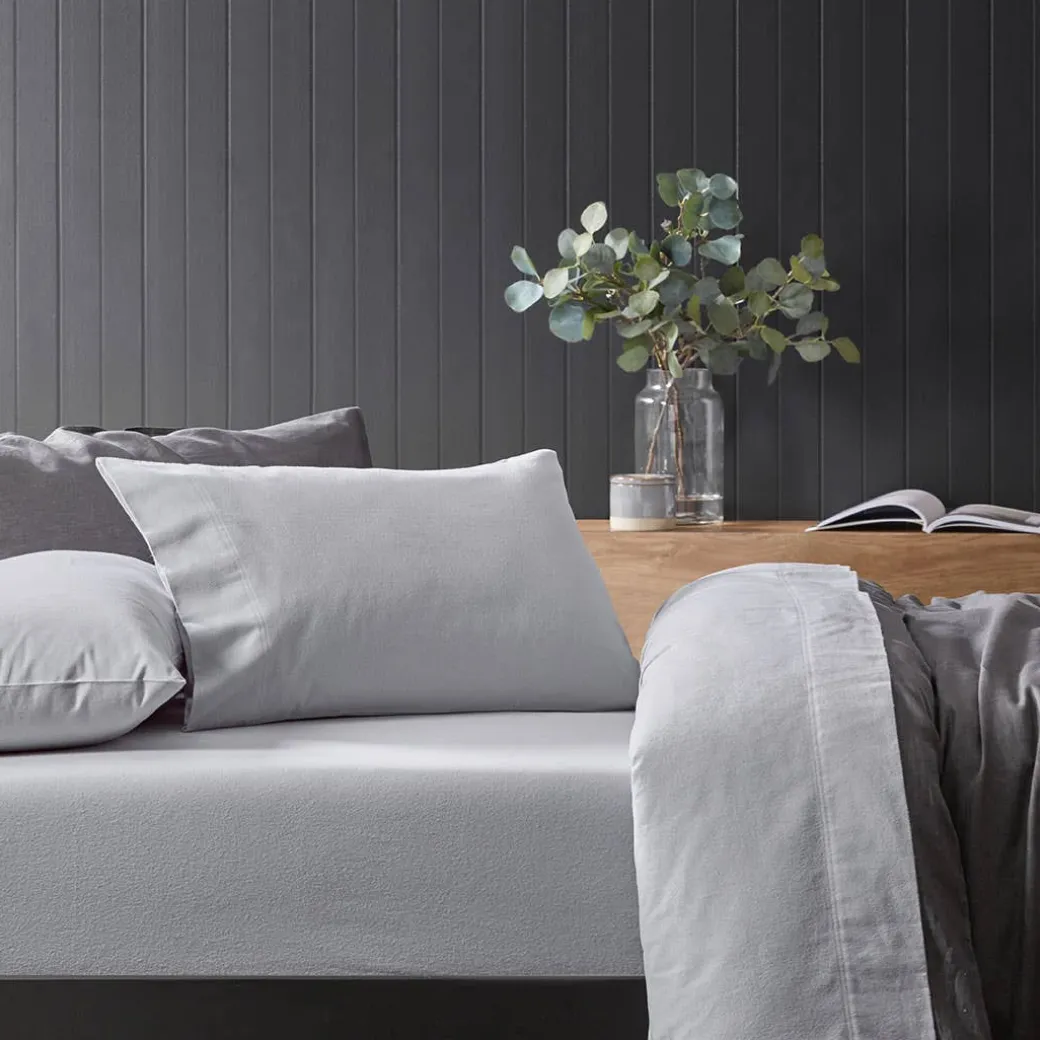 Flannelette Sheet Set - White