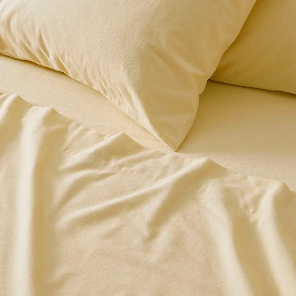 Flannelette Sheet Set - White