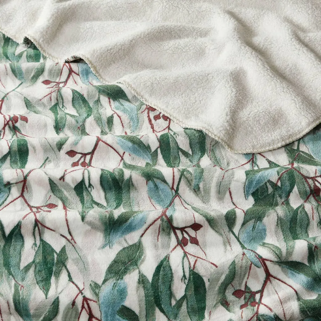 Flowering Gum Sherpa Blanket