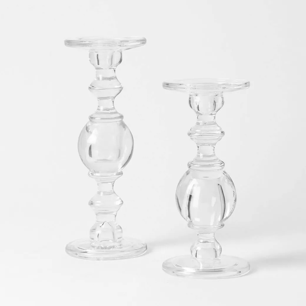 Glass Candle Sticks