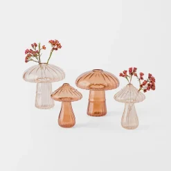 Glass Mushroom Small - Amber