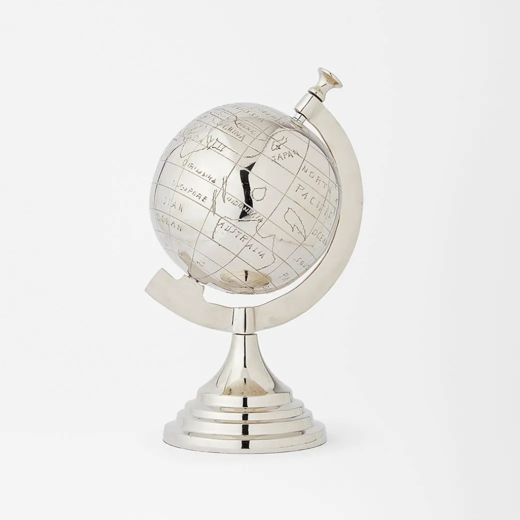 Globe Sculpture Metal