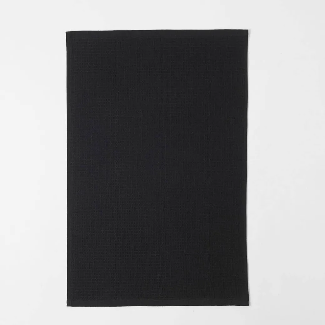 Hardy Terry Tea Towel Set Of 3 - Black
