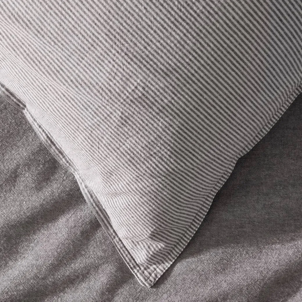Hendry Quilt Cover - Charcoal