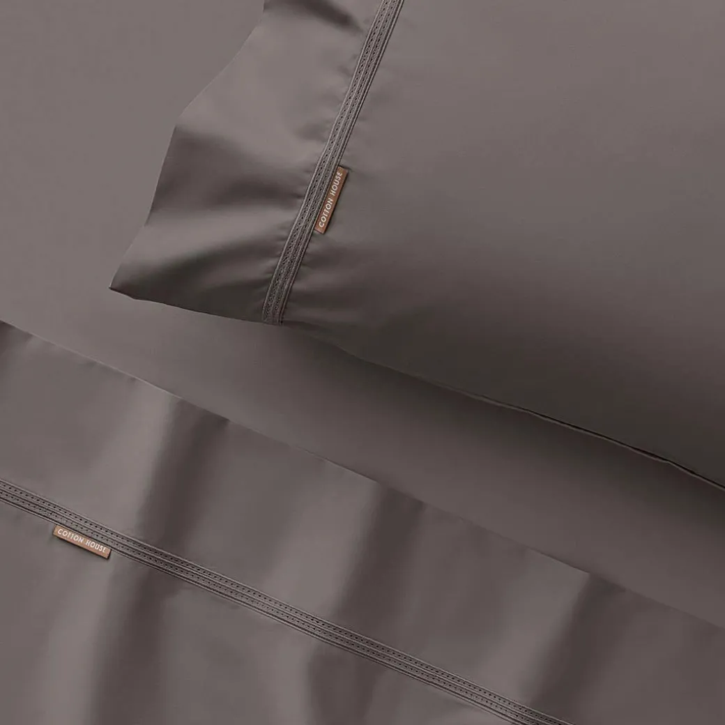 Honour 550 TC Cotton Sateen Sheet Set - Silver