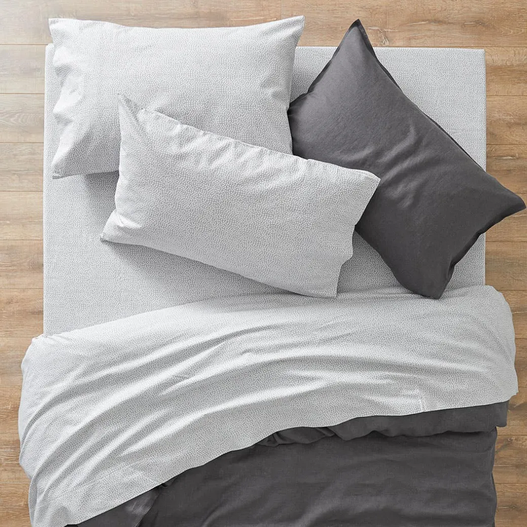 Ikura Flannelette Sheet Set - Smoke Blue
