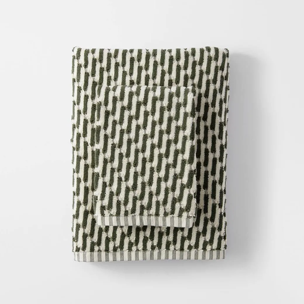 Jasper Towels - Black/White
