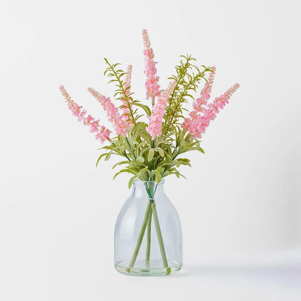 Lavender Rosea in Glass Vase