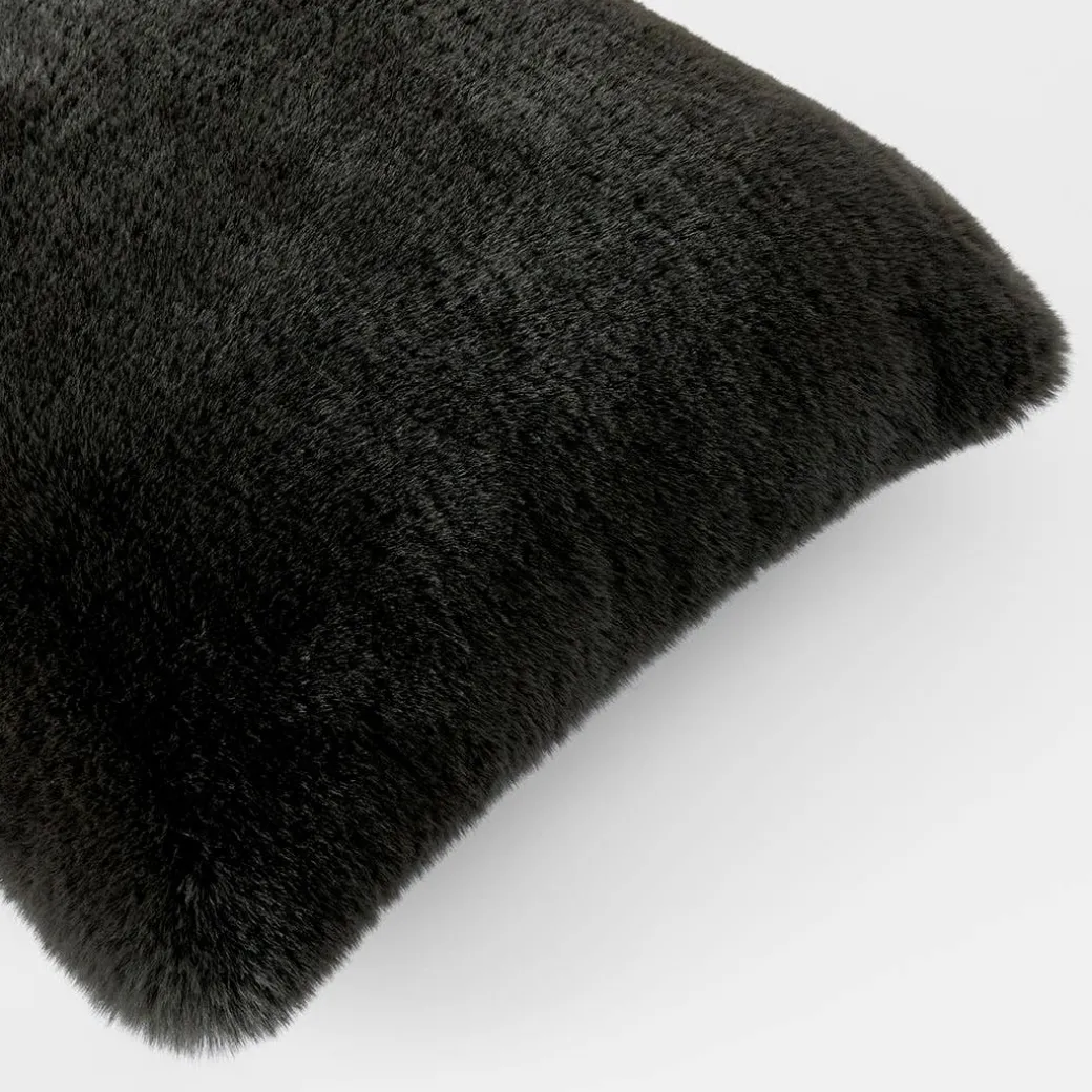 Luxury Faux Fur Cushion - Stone