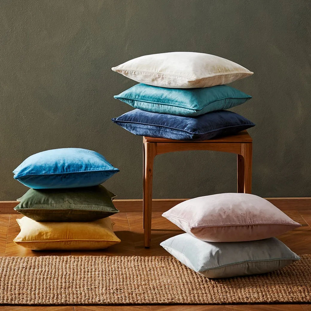 Margot Velvet Cushion - Sage