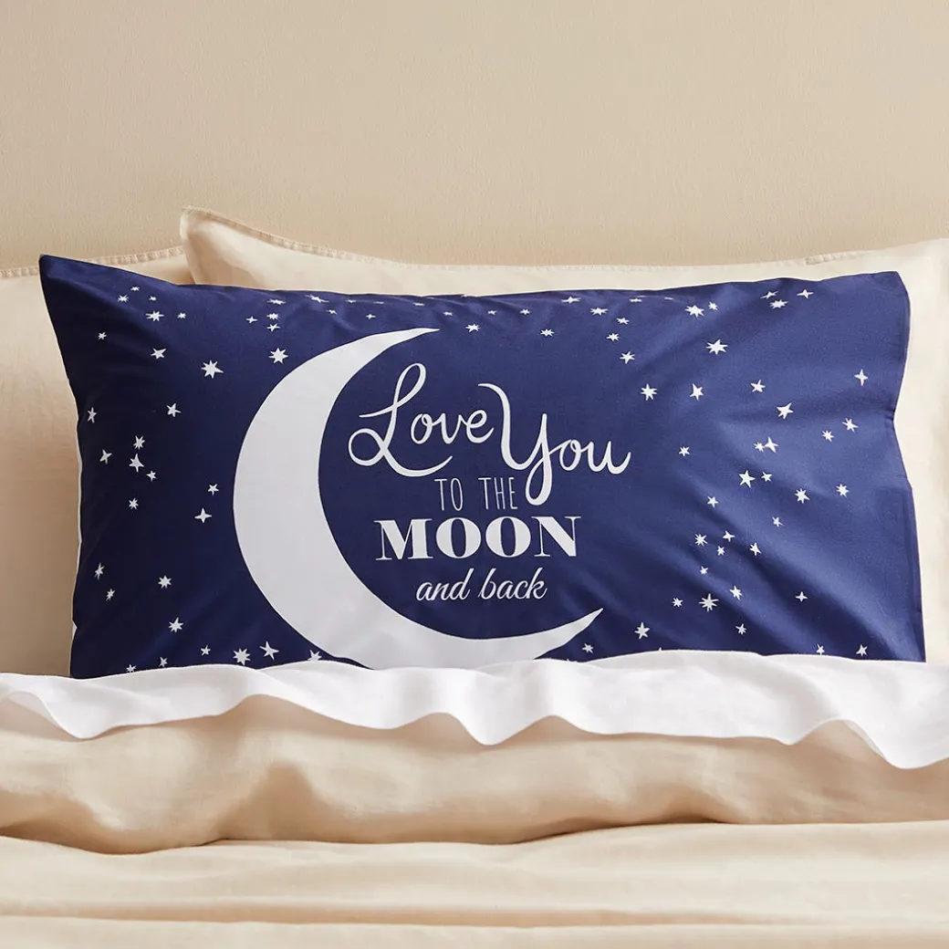 Moon And Back Glow Standard Pillowcase