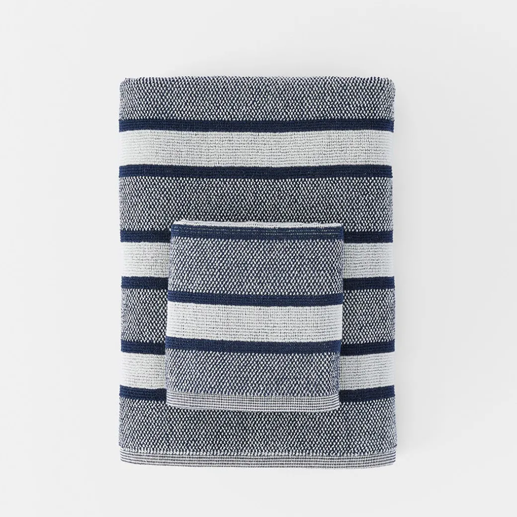Neve Wide Stripe Turkish Cotton Towel