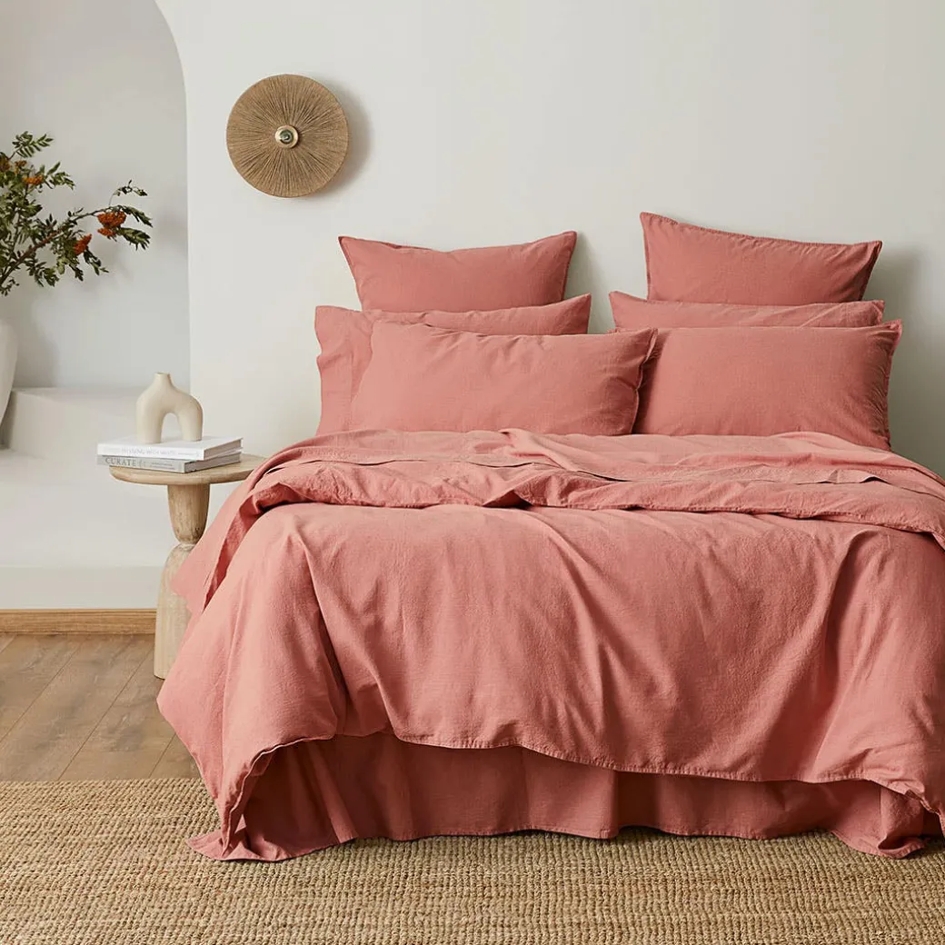 Olsen Linen/Cotton Quilt Cover - Green