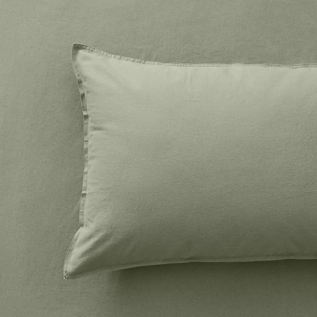 Olsen Linen/Cotton Quilt Cover - Green