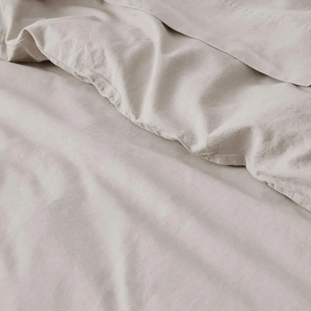Olsen Linen/Cotton Quilt Cover - Green