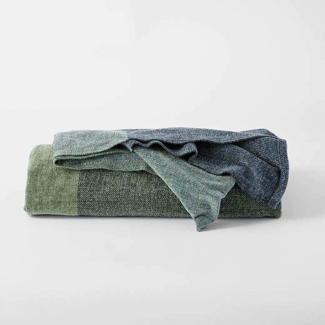 Otto Throw - Moss/Navy