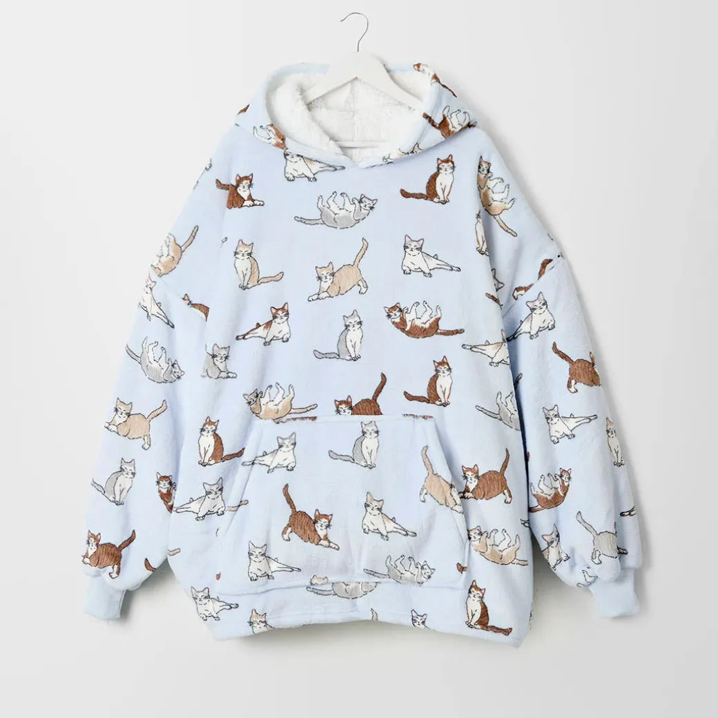 Pepper Hooded Sherpa Blanket