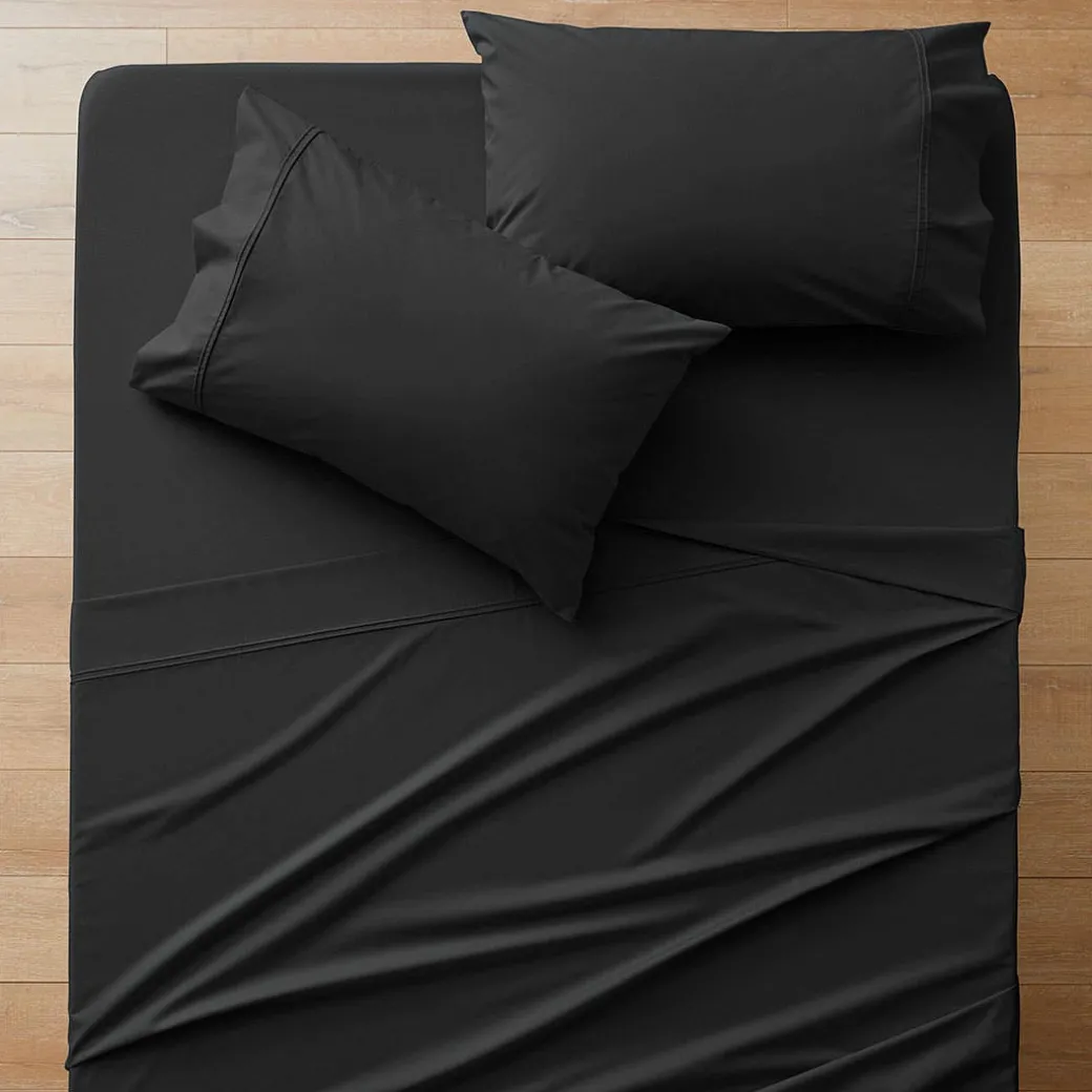Perfects 250 TC Cotton Blend Sheet Separates - Stone