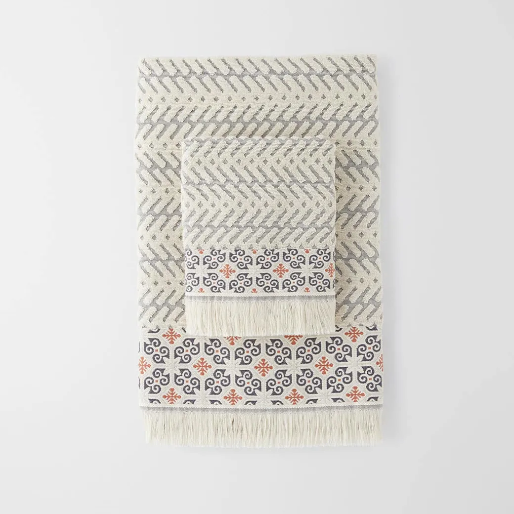 Pia Towel - Oat/Clay