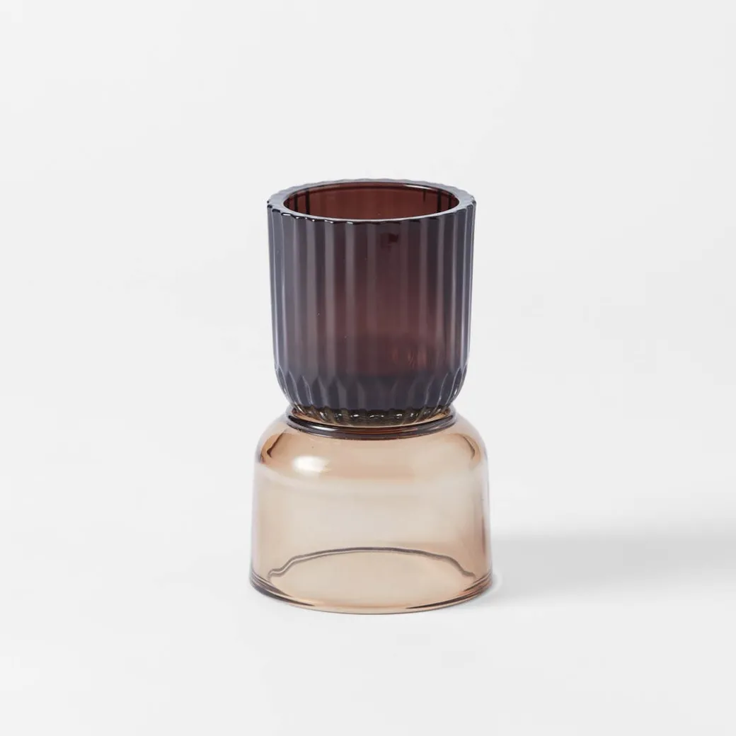 Ruby Two Way Candle Holder - Mocha