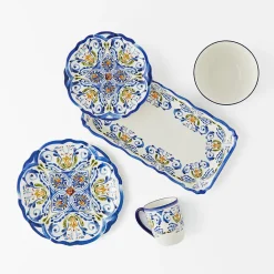 Savona Breakfast Bowl - Blue/Yellow
